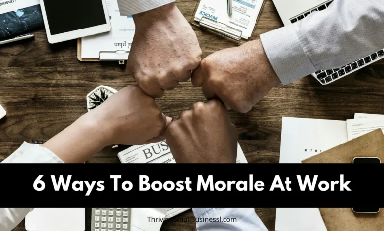 Opportunity To Boost Morale